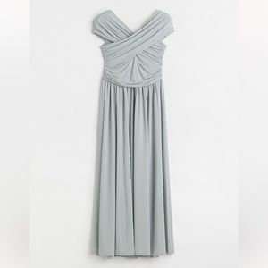 Draped Off-The-Shoulder Dress